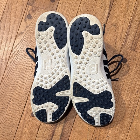 FootJoy FJ Athleisure Slip-on Spikeless Golf Shoes Grey/Navy 92909 7.5M - Picture 3 of 4